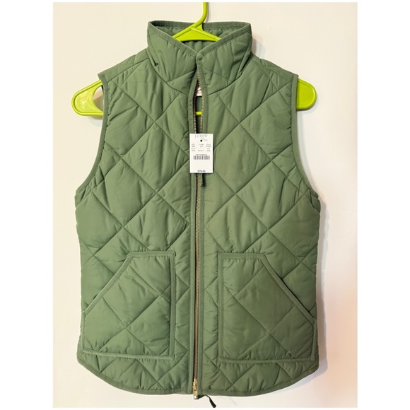 J.Crew Jackets & Coats | NWT Green Vest XXS - Picture 1 of 1